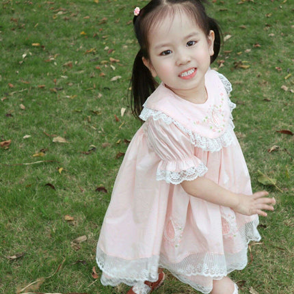 Delightfully Elegant Spanish Lolita Floral Embroidered Dresses for Baby Girls - Perfect for Celebrations and Everyday Wear