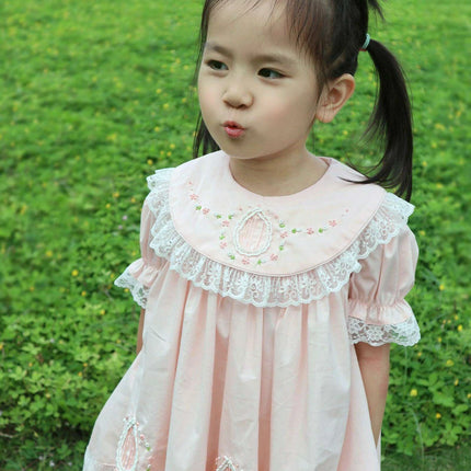 Delightfully Elegant Spanish Lolita Floral Embroidered Dresses for Baby Girls - Perfect for Celebrations and Everyday Wear