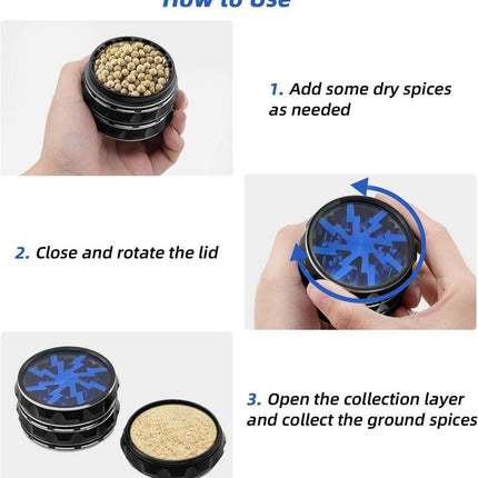 Deluxe Alloy Metal Herb and Spice Grinder for Ultimate Flavor Extraction - Très Elite