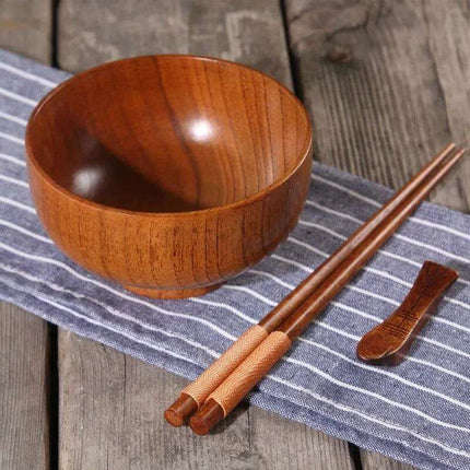 Deluxe Japanese Wooden Dining Set for Kids - Très Elite