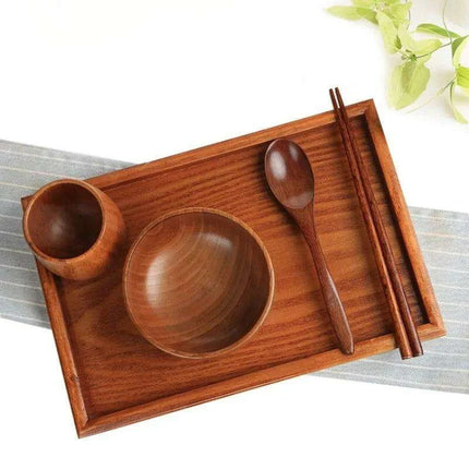 Deluxe Japanese Wooden Dining Set for Kids - Très Elite