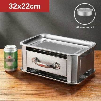 Deluxe Stainless Steel Fish Grilling Kit with Infusion Tray and Korean BBQ Features - Très Elite
