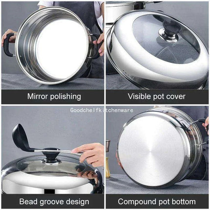 Deluxe Stainless Steel Multi-Layer Steamer for Optimal Home Cooking - Très Elite