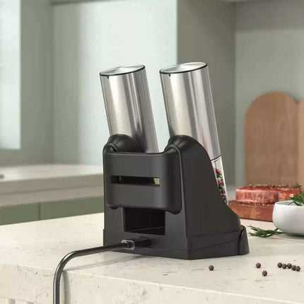 Deluxe USB Rechargeable Electric Spice Grinder Set with Customizable Grind Settings and 190ML Capacity - Très Elite