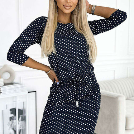 Denim Dot Chic Day Dress by Numoco