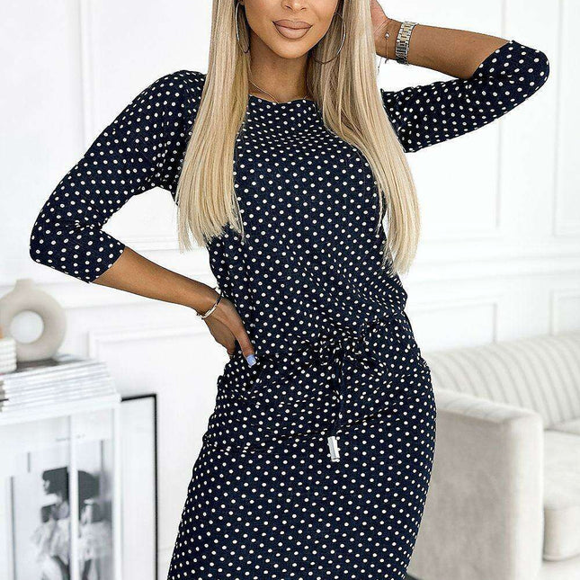 Denim Dot Chic Day Dress by Numoco
