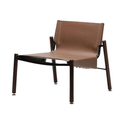 Designer Light Luxury Saddle Leather Lounge Chair - Très Elite