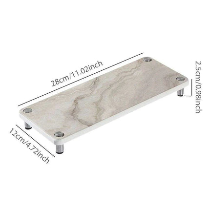 Diatomaceous Earth Quick-Dry Sink Organizer with Stainless Steel Supports - Très Elite