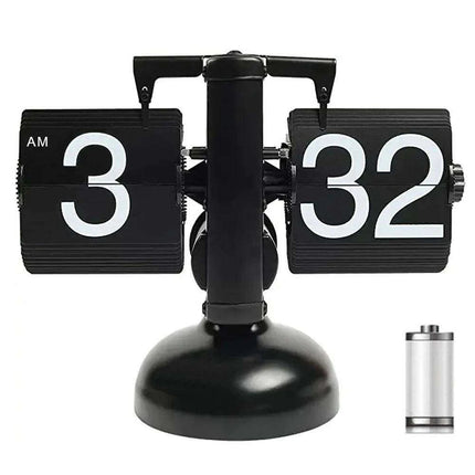 Digital Flip Clock with Automatic Page Turning - Stylish Home Décor with Battery Included - Très Elite