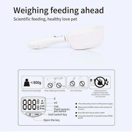 Digital Smart Pet Feeder with Precision Measuring Spoon - Très Elite