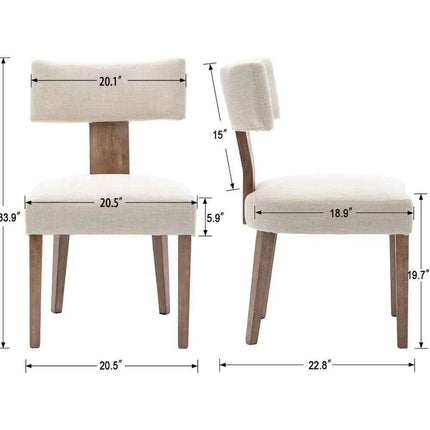 Dining Room Sets, 4 Set, Modern Dinings Chair with Wood Legs - Très Elite