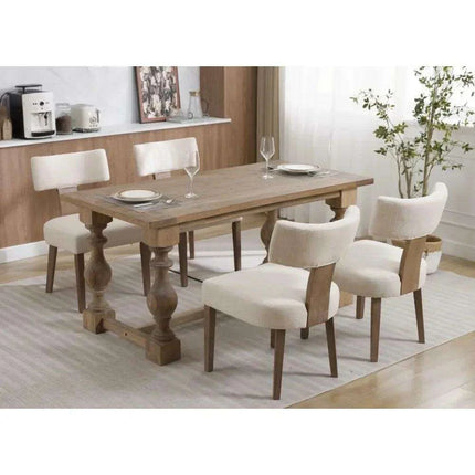 Dining Room Sets, 4 Set, Modern Dinings Chair with Wood Legs - Très Elite