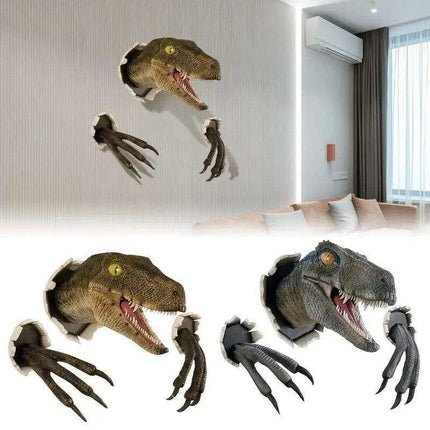 Dinosaur Wall Decor Foam Head Set for a Prehistoric Touch - Très Elite