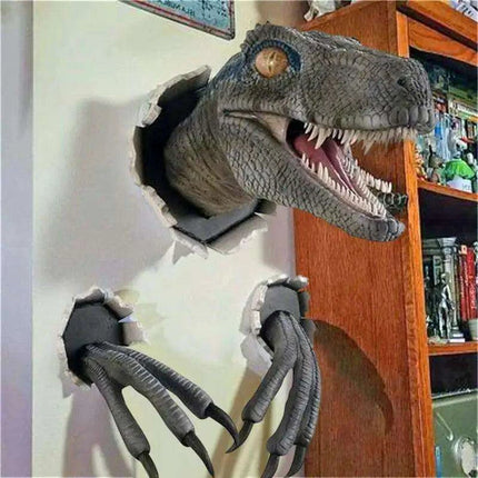 Dinosaur Wall Decor Foam Head Set for a Prehistoric Touch - Très Elite
