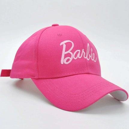 Disney Barbie Girls' Pink Adjustable Cap - Fun Embroidered Hat for Young Trendsetters - Très Elite