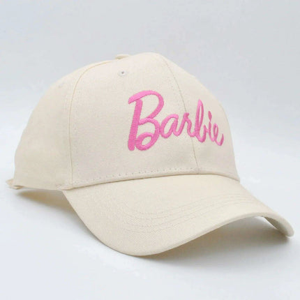 Disney Barbie Girls' Pink Adjustable Cap - Fun Embroidered Hat for Young Trendsetters - Très Elite