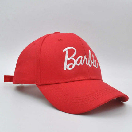Disney Barbie Girls' Pink Adjustable Cap - Fun Embroidered Hat for Young Trendsetters - Très Elite