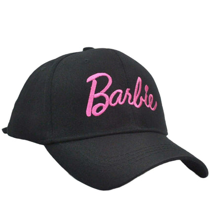Disney Barbie Girls' Pink Adjustable Cap - Fun Embroidered Hat for Young Trendsetters - Très Elite