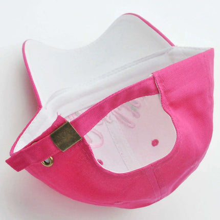 Disney Barbie Girls' Pink Adjustable Cap - Fun Embroidered Hat for Young Trendsetters - Très Elite