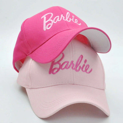 Disney Barbie Girls' Pink Adjustable Cap - Fun Embroidered Hat for Young Trendsetters - Très Elite
