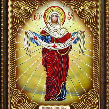 Divine Theotokos Vladimirskaya Diamond Painting Experience Kit..