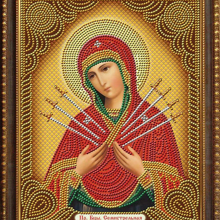 Divine Theotokos Vladimirskaya Diamond Painting Experience Kit..