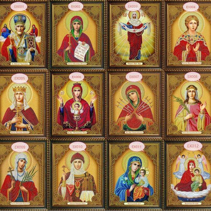 Divine Theotokos Vladimirskaya Diamond Painting Experience Kit - Très Elite