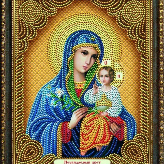 Divine Theotokos Vladimirskaya Diamond Painting Experience Kit