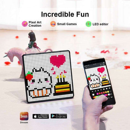 Divoom Pixoo-Max: Versatile Pixel Art LED Display for Creative Expression and Everyday Convenience- Très Elite- Très Elite