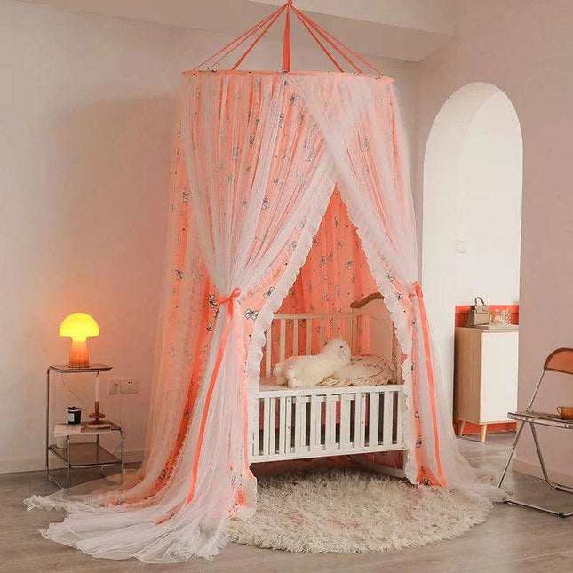 Double Layer Lace Bed Canopy - Transform Your Bedroom into a Dreamy Oasis