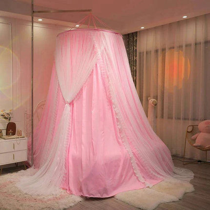 Double Layer Lace Bed Canopy - Transform Your Bedroom into a Dreamy Oasis..