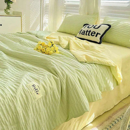 Double-Sided Cooling Comforter: Lightweight Reversible Summer Quilt - Très Elite
