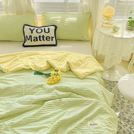 Double-Sided Cooling Comforter: Lightweight Reversible Summer Quilt - Très Elite