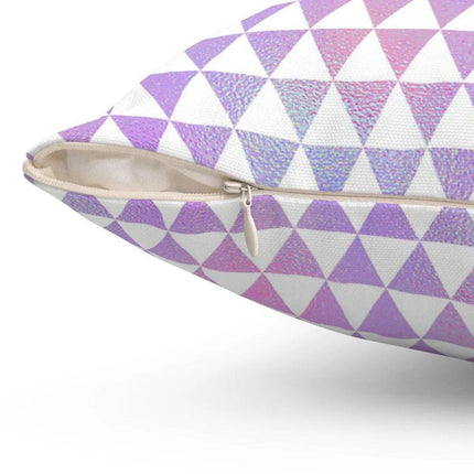 Double-Sided Holographic Geometric Cushion Cover - Très Elite