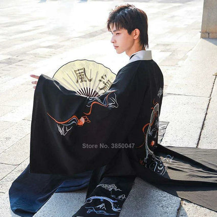 Dragon Warrior Vintage Japanese Kimono Cardigan for Men - Très Elite