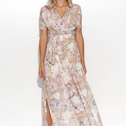 Dreamscape Macadamia Long Dress