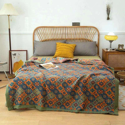 Dreamy Cotton Jacquard Blanket Set - Perfect All-Season Comfort and Style- Très Elite- Très Elite