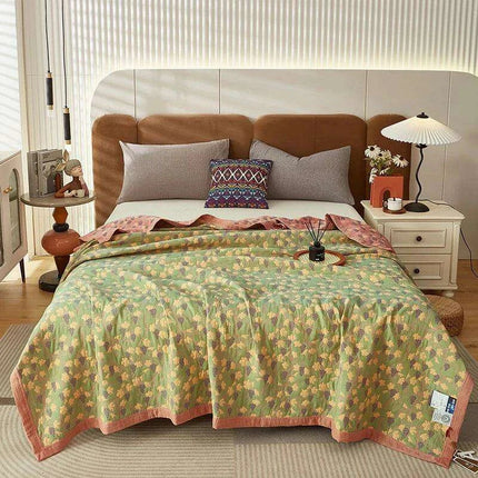 Dreamy Cotton Jacquard Blanket Set - Perfect All-Season Comfort and Style- Très Elite- Très Elite