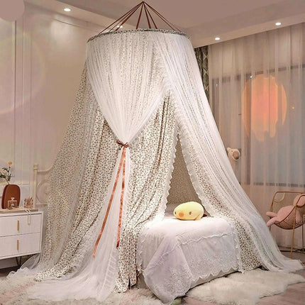 Dreamy Double Layer Floral Lace Canopy - Create Your Personal Oasis - Très Elite