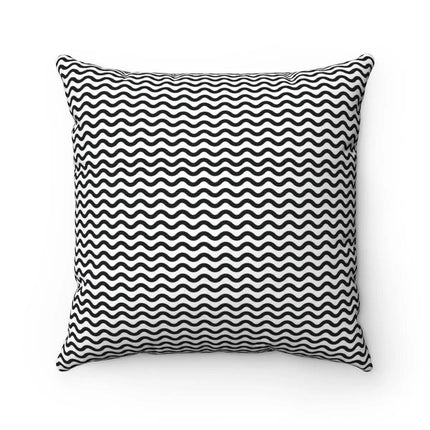 Dual-Design Elegant Black & White Cushion Cover by Elite Maison d'Elite