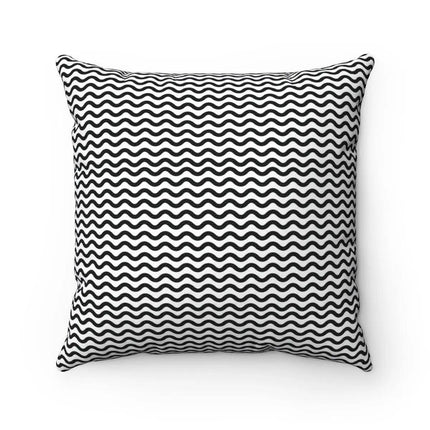Dual-Design Elegant Black & White Cushion Cover by Elite Maison d'Elite