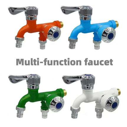 Dual-Function Faucet Adapter for Home and Bathroom Enhancement..