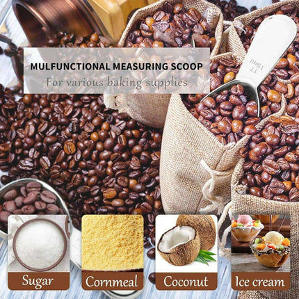 Dual Pack Stainless Steel Coffee & Tea Measuring Spoons - 15/30ML Kitchen Utensils - Très Elite