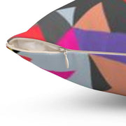 Dual-Sided Contemporary Geometric Pillow Cover by Maison d'Elite - Très Elite