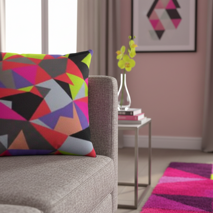 Dual-Sided Contemporary Geometric Pillow Cover by Maison d'Elite - Très Elite