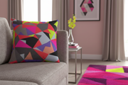 Dual-Sided Contemporary Geometric Pillow Cover by Maison d'Elite - Très Elite