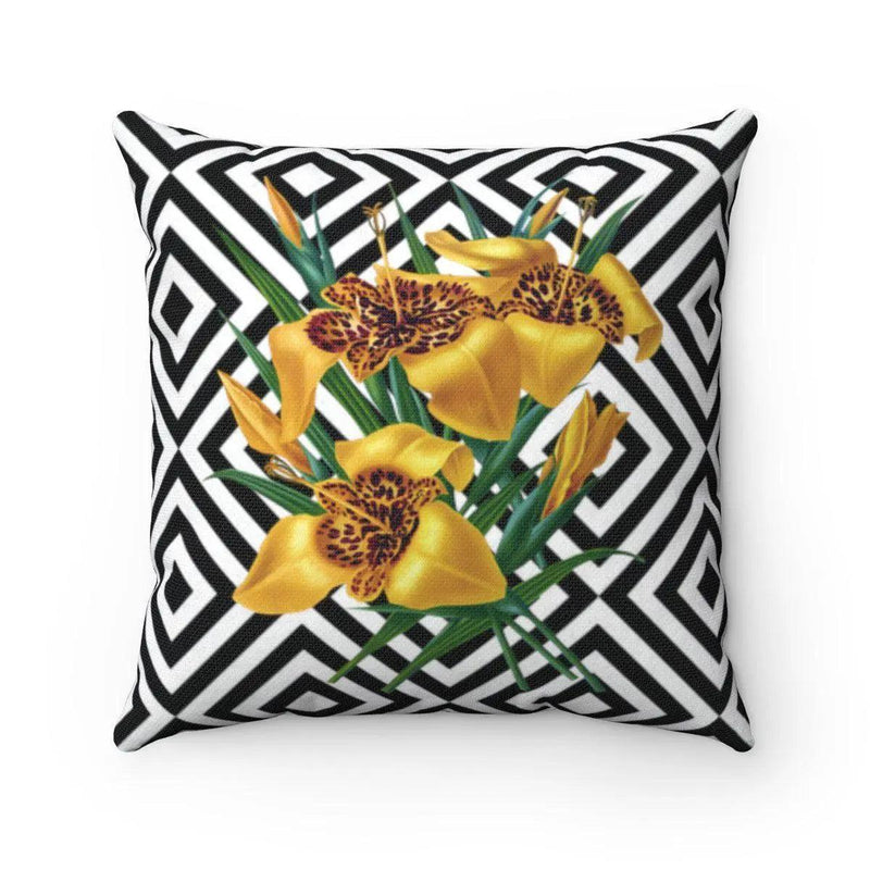 Dual-Sided Floral Charm Throw Pillow Cover - Très Elite