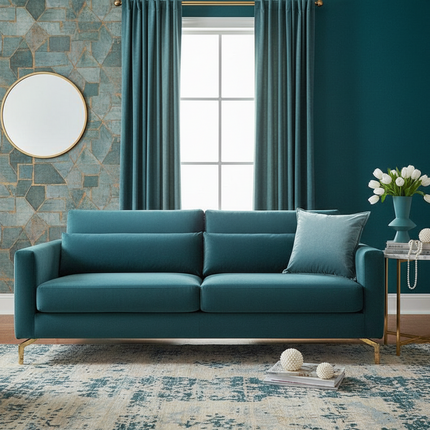 Reversible Luxe Velvet Throw Pillow - Stylish Sofa Cushion Cover