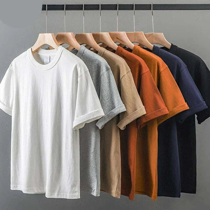 Dukeen Unisex 11.2oz Heavyweight Cotton Crewneck T-Shirt - Durable Solid Color Short Sleeve Essential - Très Elite