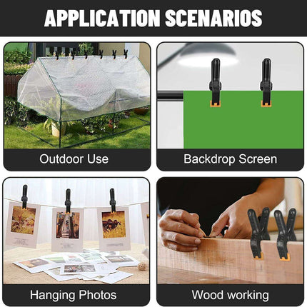 Durable 6-Piece Plastic Spring Clamp Set for Woodworking and DIY Tasks